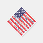 Versprechen der Flagge Allegiance USA Serviette (Ecke)