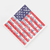 Versprechen der Flagge Allegiance USA Serviette (Ecke)