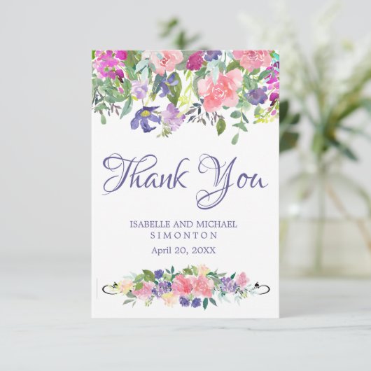 Versprechen der Frühjahrssommage Dankeschön an Sie Einladung (Stehend Vorderseite)