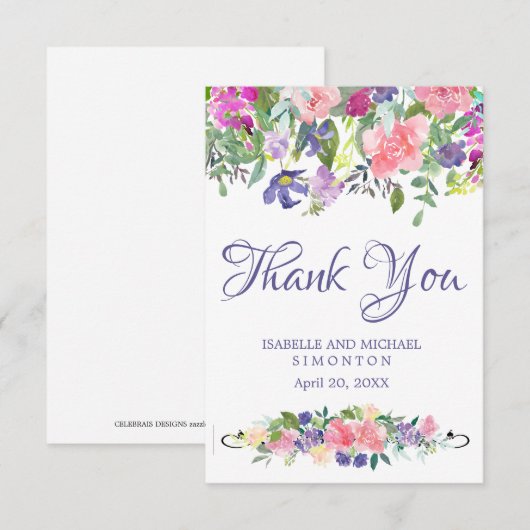 Versprechen der Frühjahrssommage Dankeschön an Sie Einladung (Vorne/Hinten)