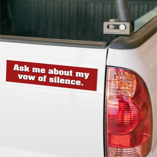 Versprechen der Ruhe Autoaufkleber (Auf Lkw)