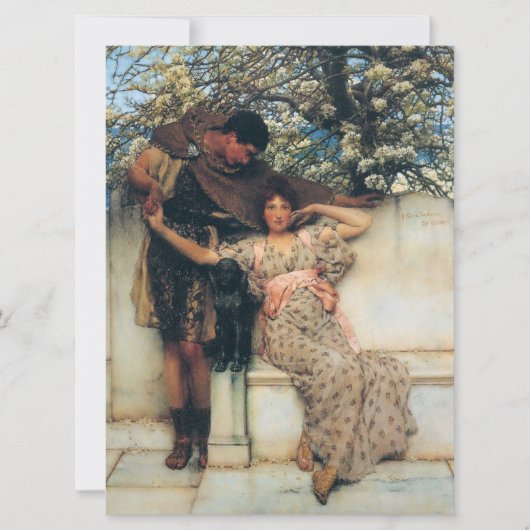 Versprechen des Frühlings (Freund und Freundin) Karte (Vorderseite)