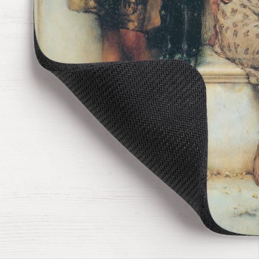 Versprechen des Frühlings (Mann und Frau in Griech Mousepad (Ecke)