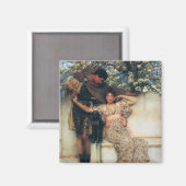 Versprechen des Frühlings (von Lawrence Alma-Tadem Magnet (Vorderseite/Rückseite)