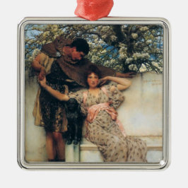 Versprechen des Frühlings (von Lawrence Alma-Tadem Ornament Aus Metall