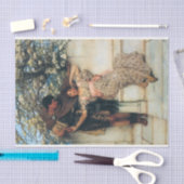 Versprechen des Frühlings (von Lawrence Alma-Tadem Seidenpapier (Handwerk)