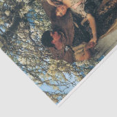 Versprechen des Frühlings (von Lawrence Alma-Tadem Seidenpapier (Ausschnitt)