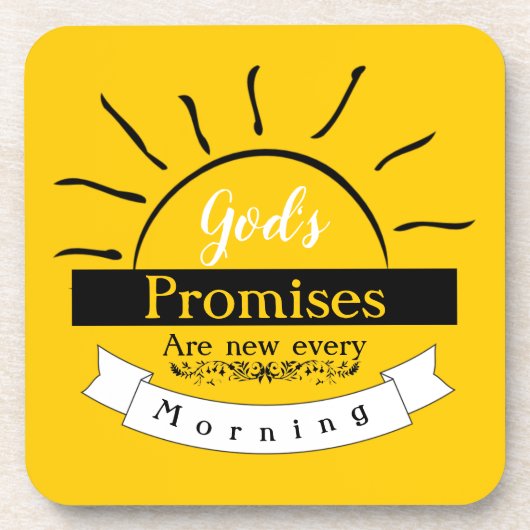 Versprechen Getränkeuntersetzer (Vorderseite)