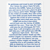 Versprechen-Gott-Bibel versifiziert Fleecedecke (Vorderseite)