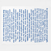 Versprechen-Gott-Bibel versifiziert Fleecedecke (Vorderseite (Horizontal))