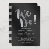 Versprechen Hochzeitsfeierlichkeiten Silver Einladung (Vorne/Hinten)