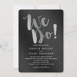 Versprechen Hochzeitsfeierlichkeiten Silver Einladung