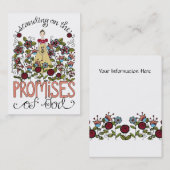 Versprechen - Inspirations-Karte Visitenkarte (Vorne/Hinten)