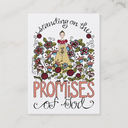 Versprechen - Inspirations-Karte Visitenkarte (Vorderseite)