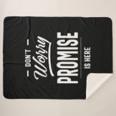 Versprechen Personalisierter Name Geburtstagsgesch Sherpadecke (Vorderseite (Horizontal))