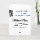 Versprechen Sie unter dem Dam jede Gelegenheit anp Karte (Rückseite)