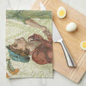 Versprechen - Umwerben eines Engels Geschirrtuch (Viertel Falte)