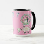 Versprechen unter den Rosen pink Tasse (VorderseiteRechts)