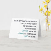 Versprechen von Kraft, Komfort und Licht Karte (Gelbe Blume)