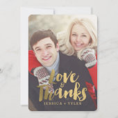 Versprechende Hochzeit dank Karte (Vorderseite)