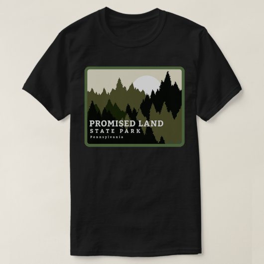 Versprochene Land Staat Park Pennsylvania Wald Sun T-Shirt (Design vorne)