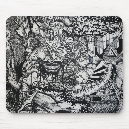 Verstand dreht - besonders angefertigt um mousepad (Vorne)