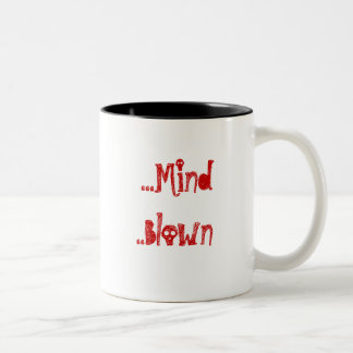 Verstand durchgebrannt zweifarbige tasse