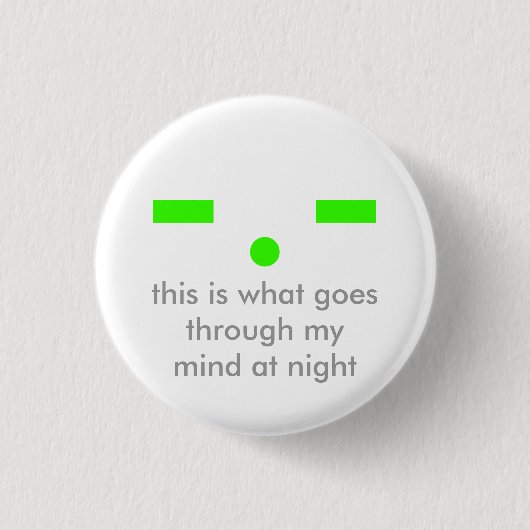Verstand nachts button (Vorderseite)