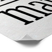 Verstand über wichtige Worte der Weisheit Poster (Ecke)