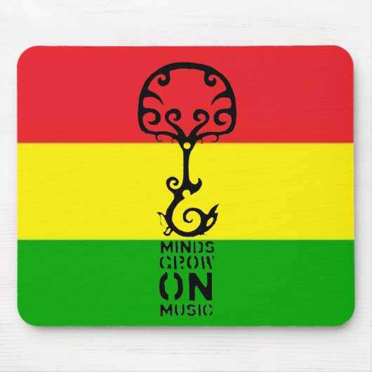 Verstand wächst auf Musik Mousepad (Vorne)