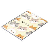 "Verstanden! Adorable Cat Faces Notebook 🐾 Notizblock (Linke Seite)