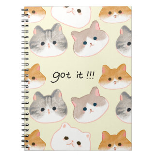"Verstanden! Adorable Cat Faces Notebook 🐾 Notizblock