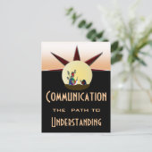 Verständigungsweg Postkarte (Stehend Vorderseite)