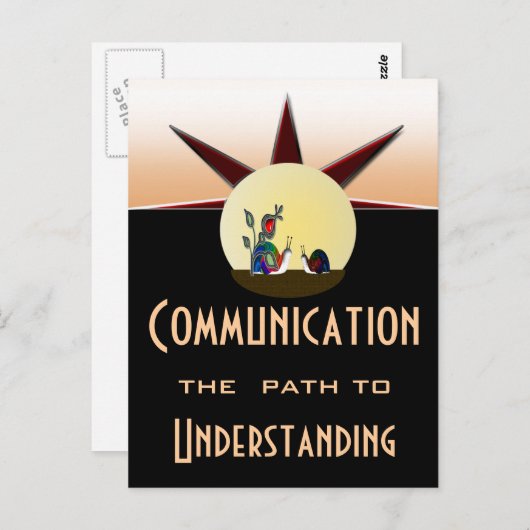 Verständigungsweg Postkarte (Vorne/Hinten)