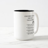 Verständnis für Physiotherapeuten Zweifarbige Tasse (VorderseiteRechts)