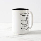 Verständnis von Wirtschaftsprüfern Zweifarbige Tasse (VorderseiteRechts)