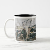 Verstärken des Kabels nach dem ersten Unfall auf Zweifarbige Tasse (Links)