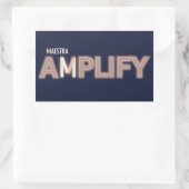 Verstärker Rechteckiger Aufkleber (Tasche)