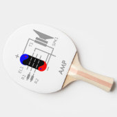 Verstärkerröhre Tischtennis Schläger (Seitenansicht)