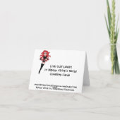 Verstärkte Anmerkungs-Karte Karte (Rückseite)