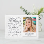 Verstärkte Einladung zur Ankündigung von Abschlüss (Stehend Vorderseite)