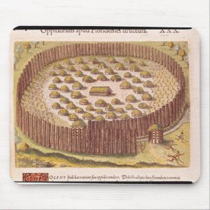 Verstärktes indisches Dorf, von 'kurzen 2 Mousepad