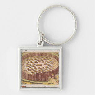 Verstärktes indisches Dorf, von 'kurzen 2 Schlüsselanhänger