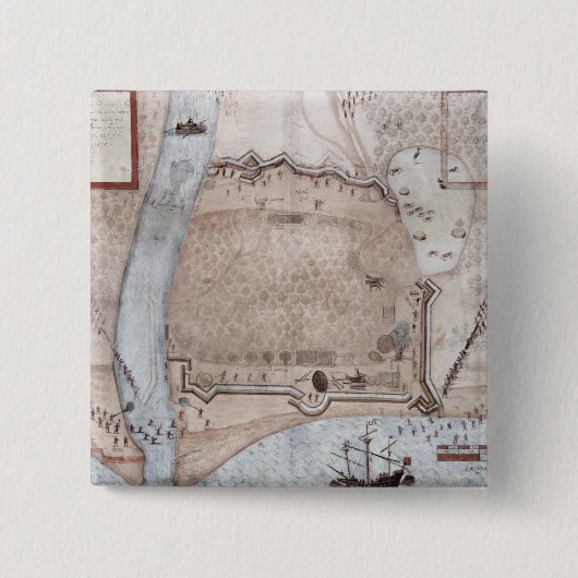 Verstärktes Lager, Puerto Rico Button (Vorderseite)