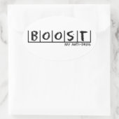 Verstärkung der Drogenbekämpfungsmittel Ovaler Aufkleber (Tasche)