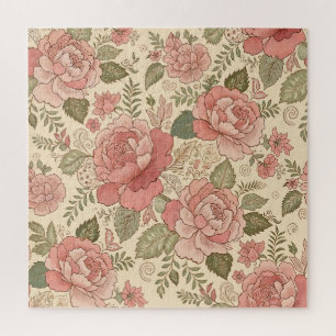 Verstaubte Florale Muse - Verstaubte Rosen-Salbei- Puzzle