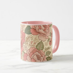 Verstaubte Florale Muse - Verstaubte Rosen-Salbei- Tasse