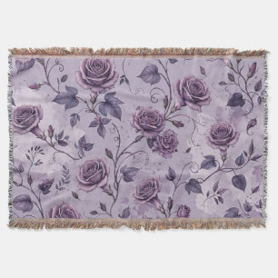 Verstaubte Lavendel-Rosa-Träumerische Farbtöne Flo Decke