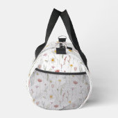 Verstaubte rosa Wasserfarbe Wildblume Duffle Bag (Rechts)
