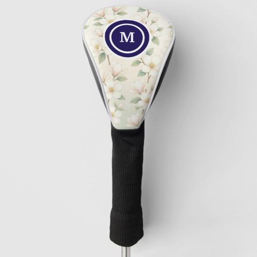 Verstaubte Rose Boho Blumen Wasserfarbe Custom Golf Headcover (Vorderseite)